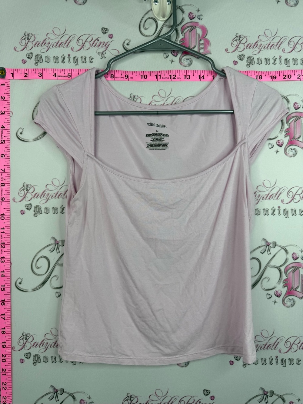 wild fable tshirt Light Pink Scoop Neck Womens Top